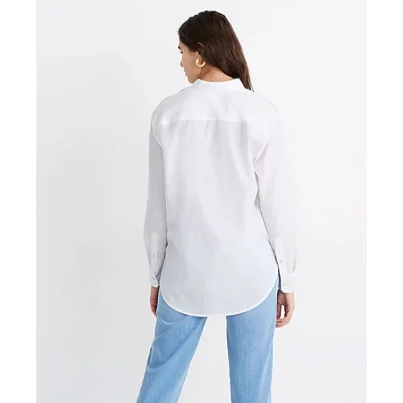 Madewell Poplin Oversized Ex-Boyfriend Shirt - Picture 3 of 4